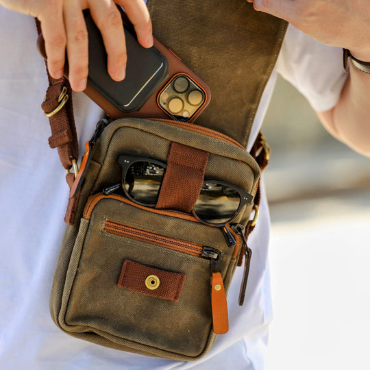 Drake Canvas Cross Body Bag