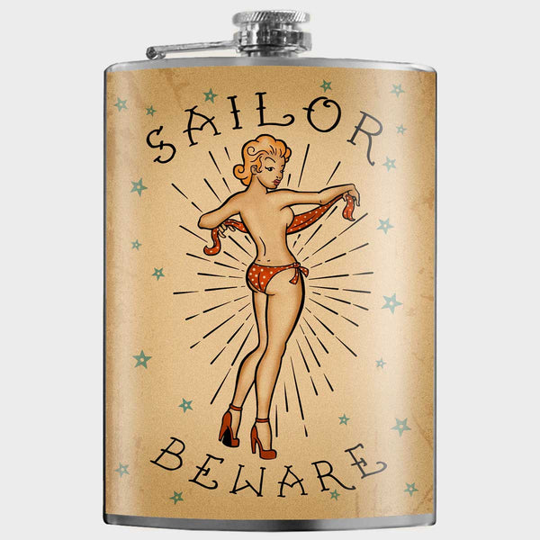 Sailor Beware Stainless Steel Flask