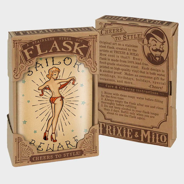 Sailor Beware Stainless Steel Flask