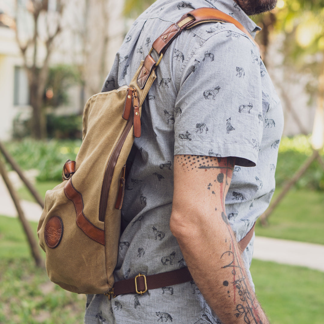 T Brace Stability Strap Waxed Canvas